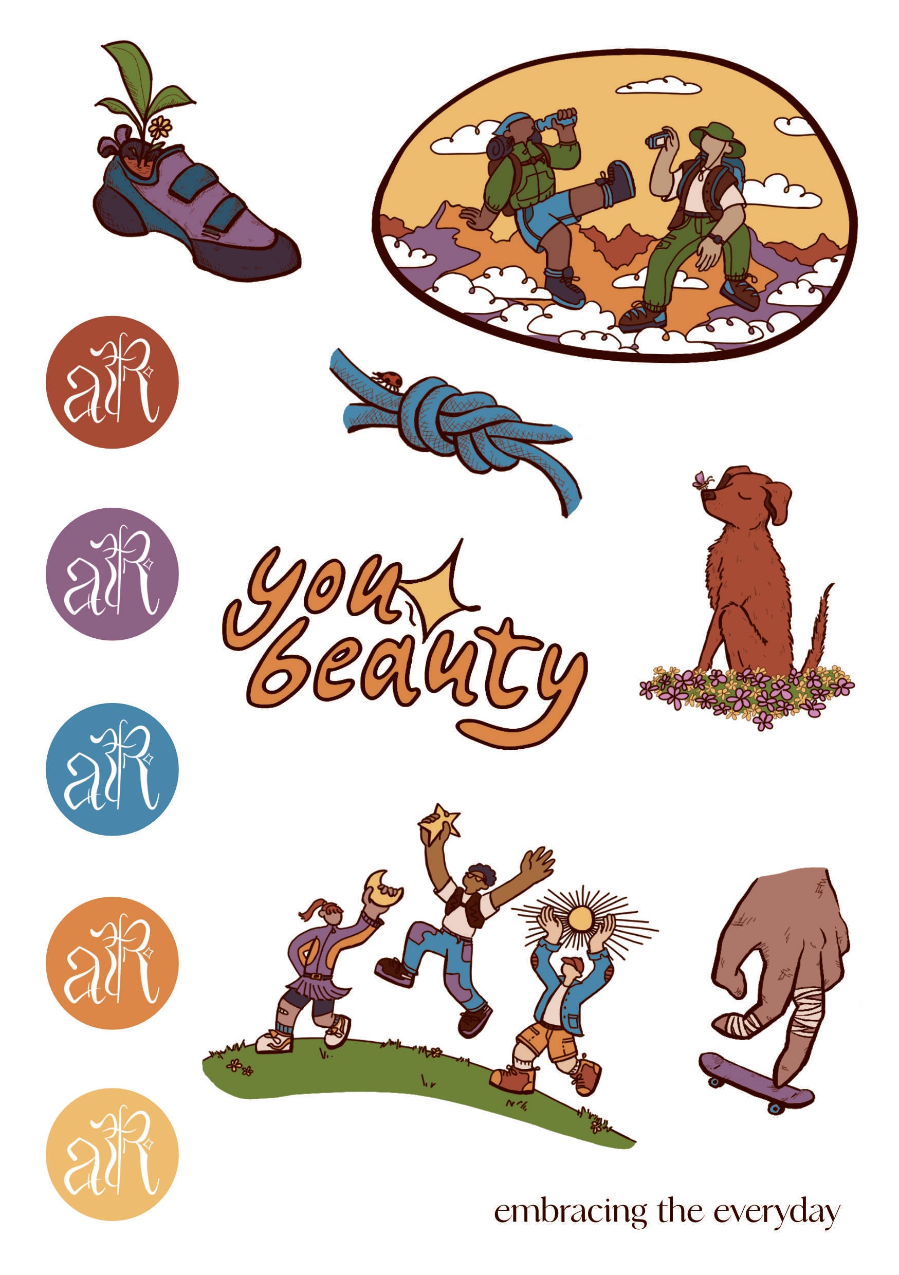 "You Beauty" Sticker Sheet