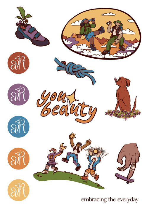 "You Beauty" Sticker Sheet